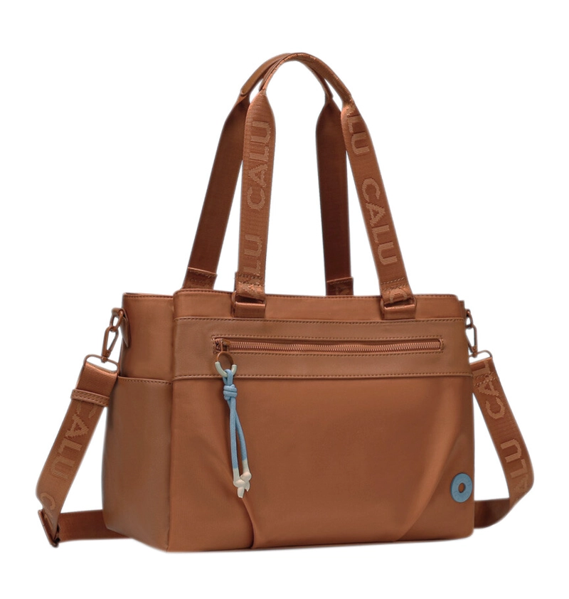 CARTERA TOTE MUJER SHIMMER TERRACOTA CALU