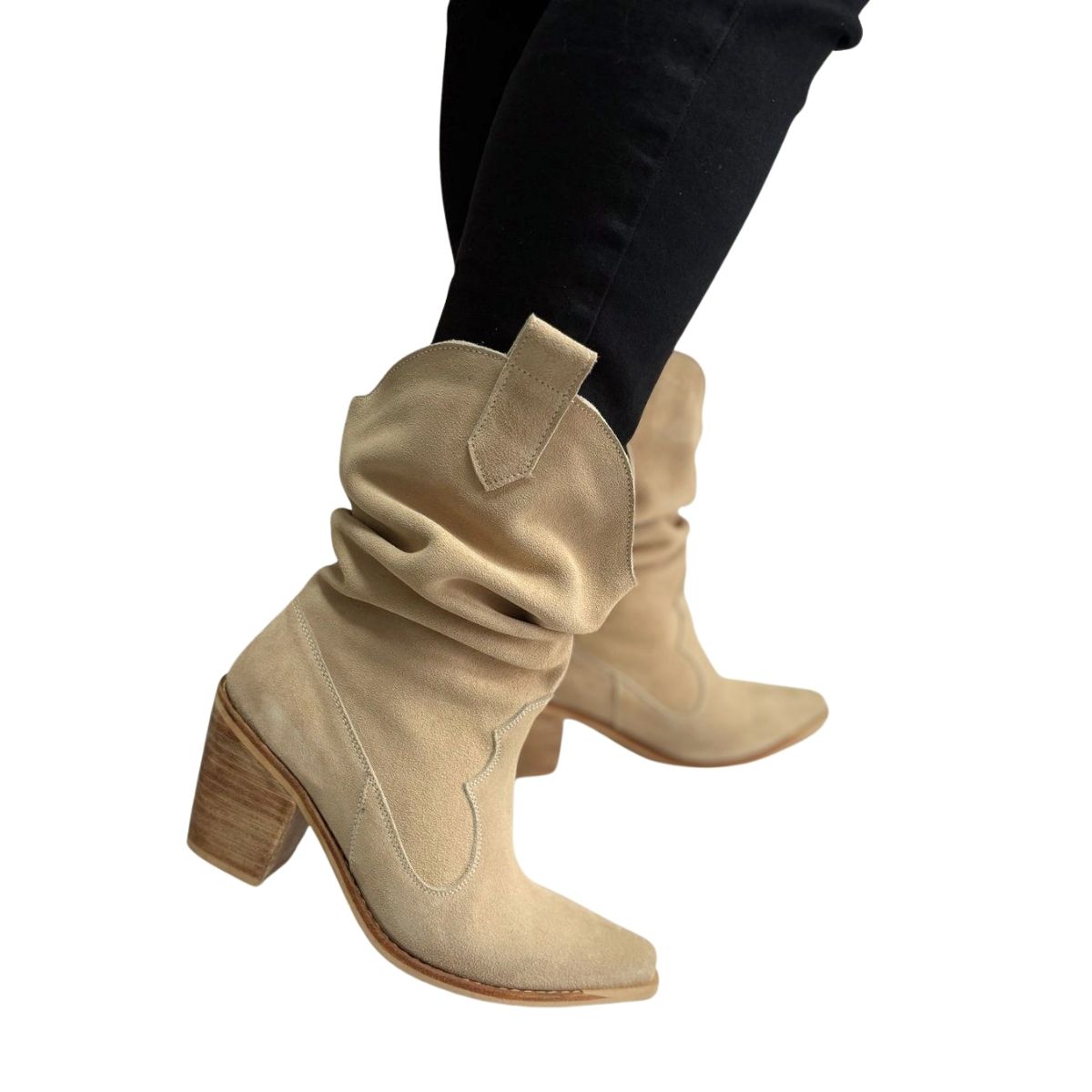 BOTA SILVANA BEIGE PAO PECADOS - 1