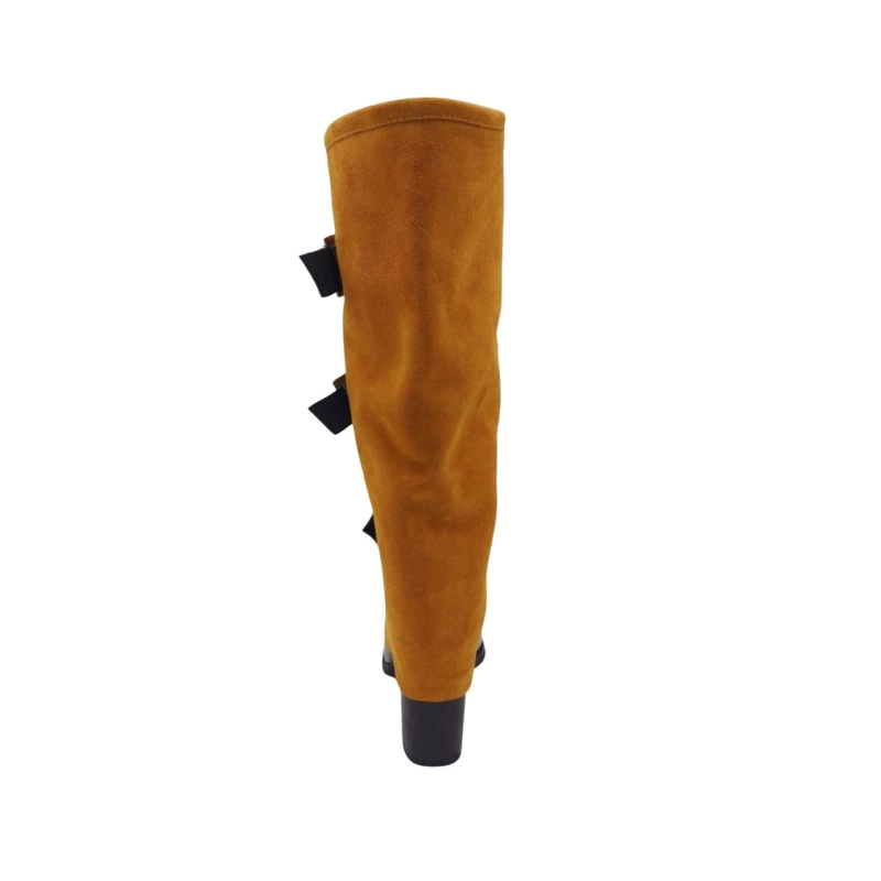 BOTA AUGUSTA CAMEL NEGRO CHAROL PAO PECADOS - 6