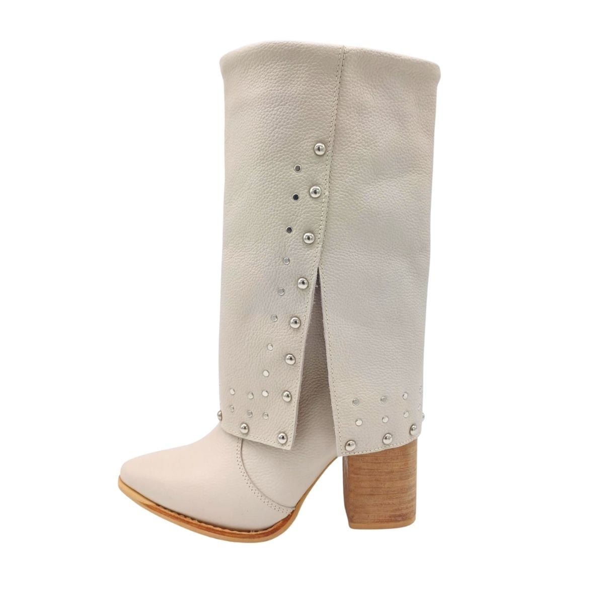 BOTA FIERA BEIGE TACO ALTO PAO PECADOS - 2