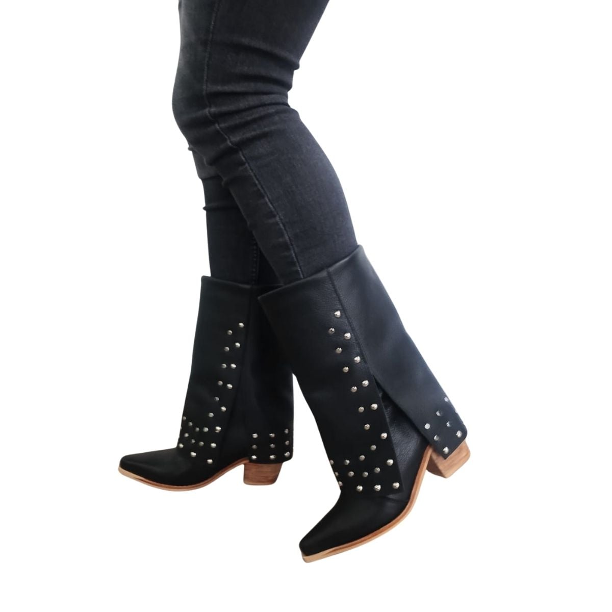 BOTA FIERA NEGRO TEXANO PAO PECADOS - 1
