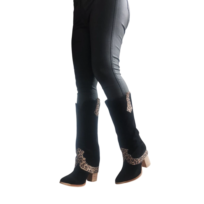 BOTA FAUSTINA NEGRO PRINT PAO PECADOS - 1