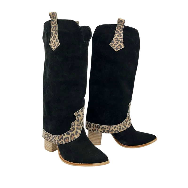 BOTA FAUSTINA NEGRO PRINT PAO PECADOS - 4