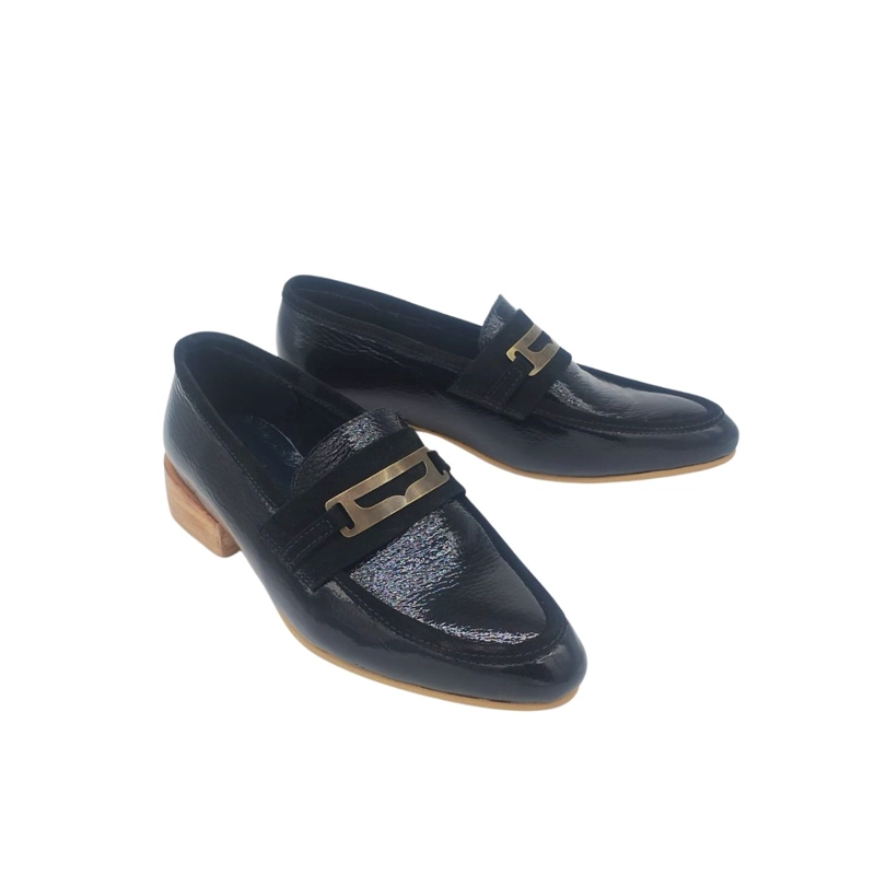 MOCASIN CELICA NEGRO CHAROL PAO PECADOS - 4
