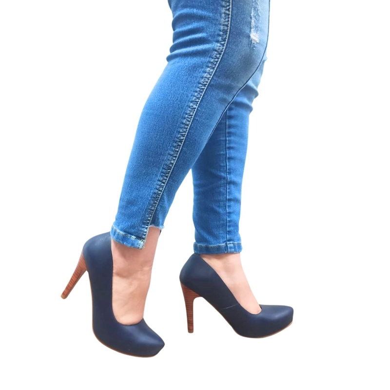 STILETTO MARIA AZUL MARINO PAO PECADOS - 1