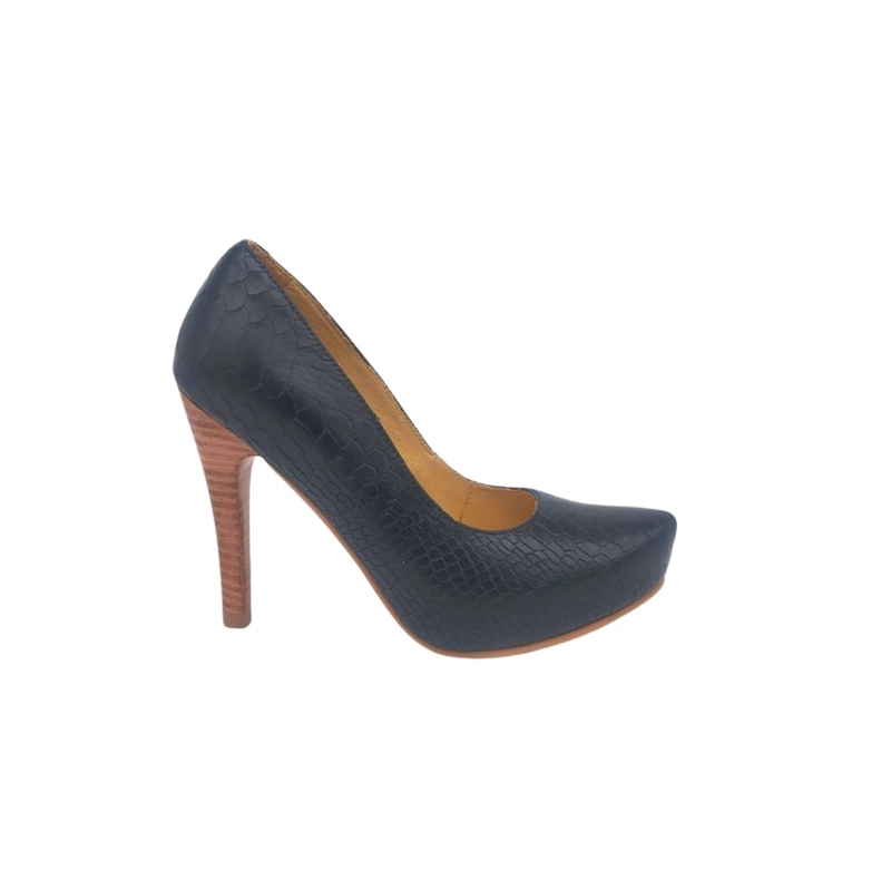 STILETTO MARIA NEGRO CROCO PAO PECADOS - 2
