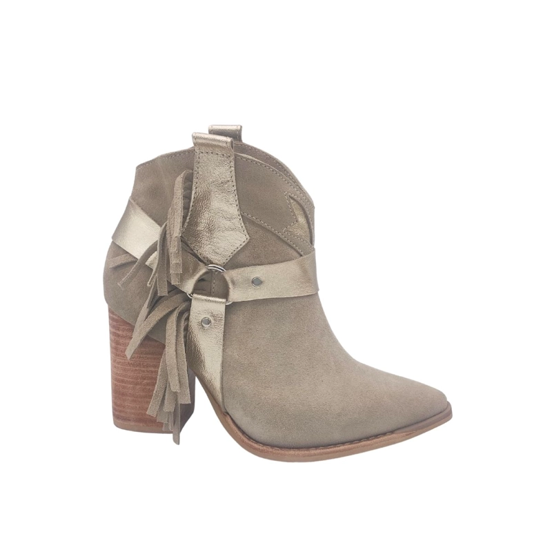 BOTIN RUFINA BEIGE ORO PAO PECADOS - 2