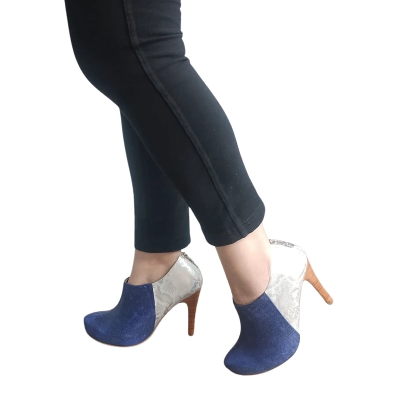 BOTIN VICTORIA AZUL PLATA PAO PECADOS - 1