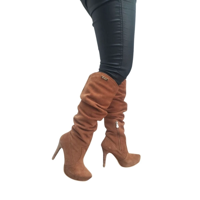 BOTA ANGE ALTA CAMEL PAO PECADOS - 1