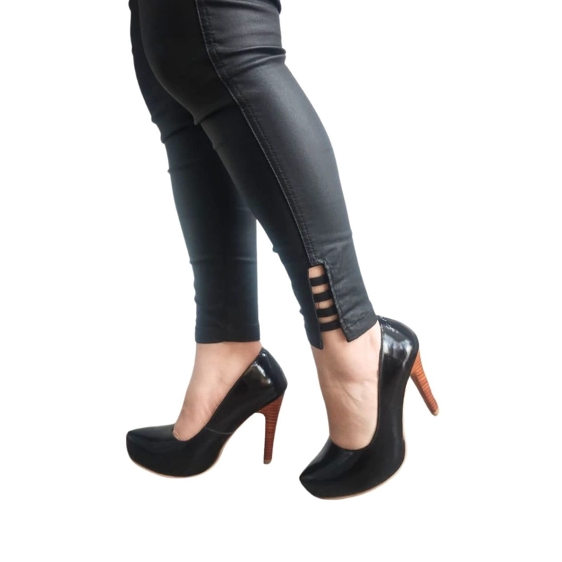 STILETTO MARIA NEGRO CHAROL PAO PECADOS - 1