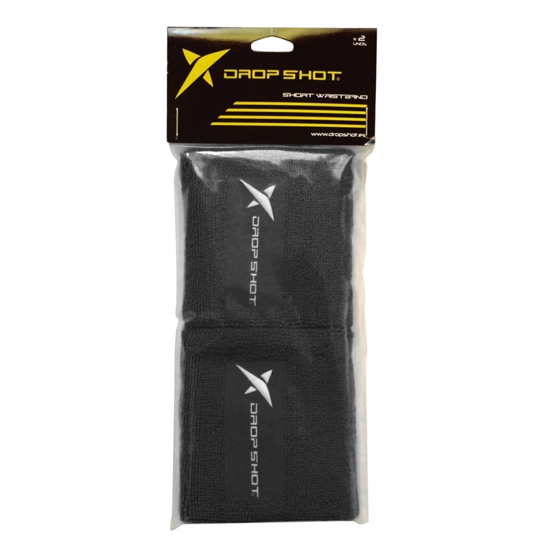 MUÑEQUERA PADEL DROP SHOT LARGA GRIS OSCURO PAR - 2