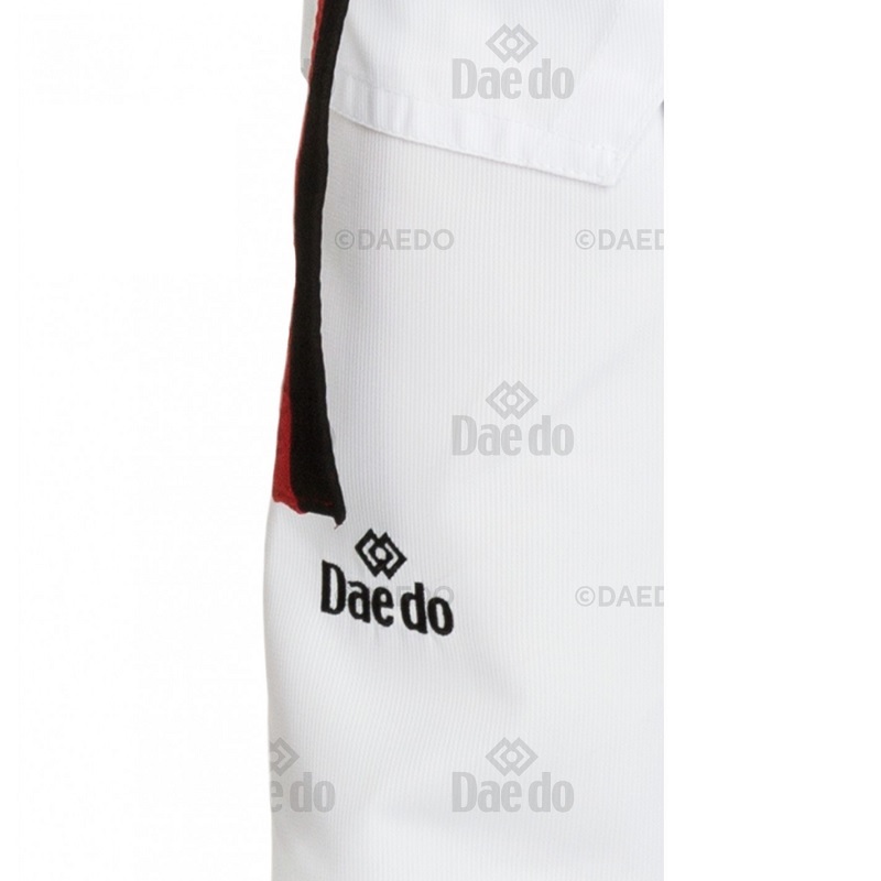 DOBOK ARTES MARCIALES NIÑO DAEDO PUM CUELLO ROJO/NEGRO WT - 2