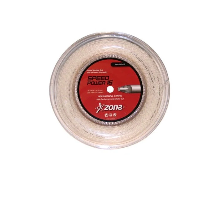 CUERDA DE RACQUETBALL ZONS SPEED POWER 16L/1.30MM BLANCA 120 - 1