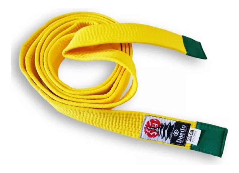 CINTURON DAEDO AMARILLO PUNTA VERDE 300 CMS. - 1