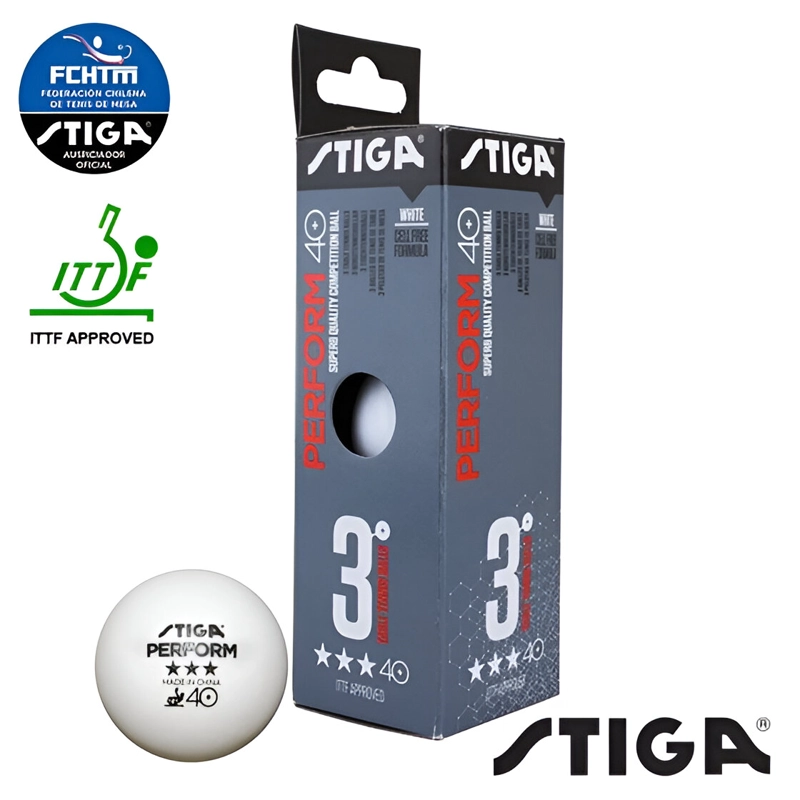 PELOTA TENIS DE MESA STIGA 3 PACK PERFORM 3 STAR - 2