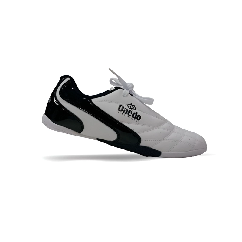 ZAPATILLA TAEKWONDO DAEDO KICK BLANCO/NEGRO C/CORDONES - 4