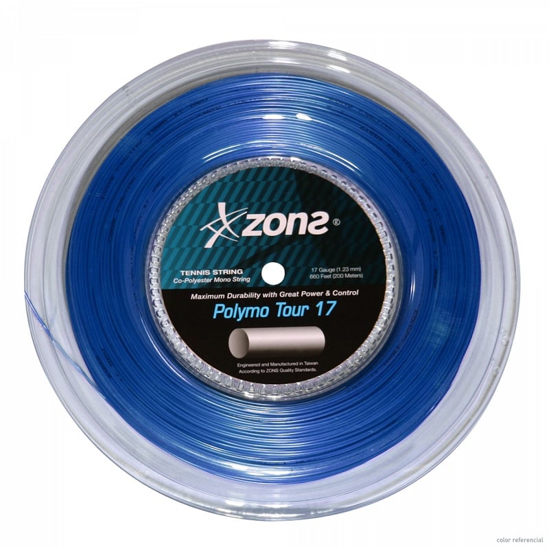 CUERDA TENIS ZONS POLYMO TOUR 17L/1.23MM DARK BLUE 200 MT - 1