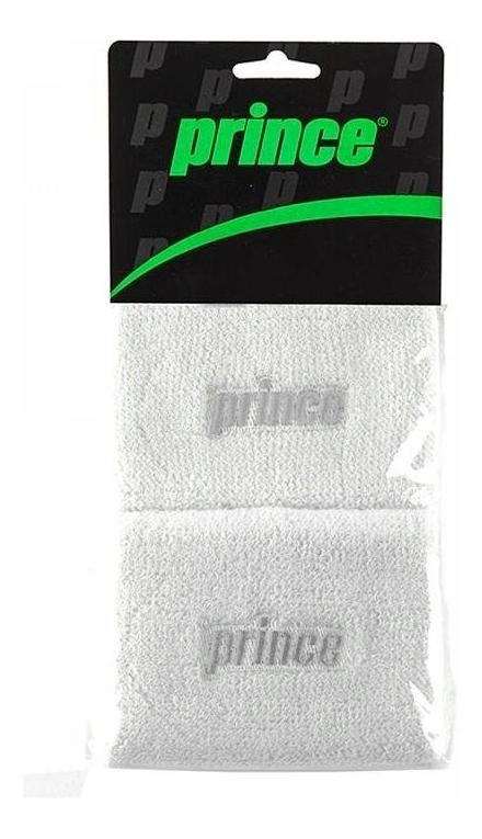 MUÑEQUERA PRINCE BLANCA LOGO BLANCO PAR - 1