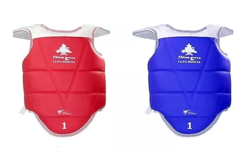 PECHERA TAEKWONDO PINE TREE WT REVERSIBLE ROJOAZUL - 1
