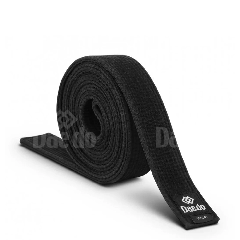 CINTURON ARTES MARCIALES DAEDO ALGODÓN NEGRO MASTER ANCHO 4 CMS X 315 CMS LARGO - 1