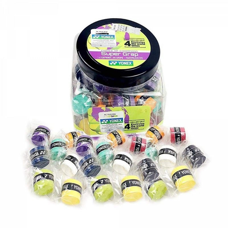 OVERGRIP TENIS YONEX POLIURETANO SUPER GRAP MULTICOLOR JARRO X60 - 1