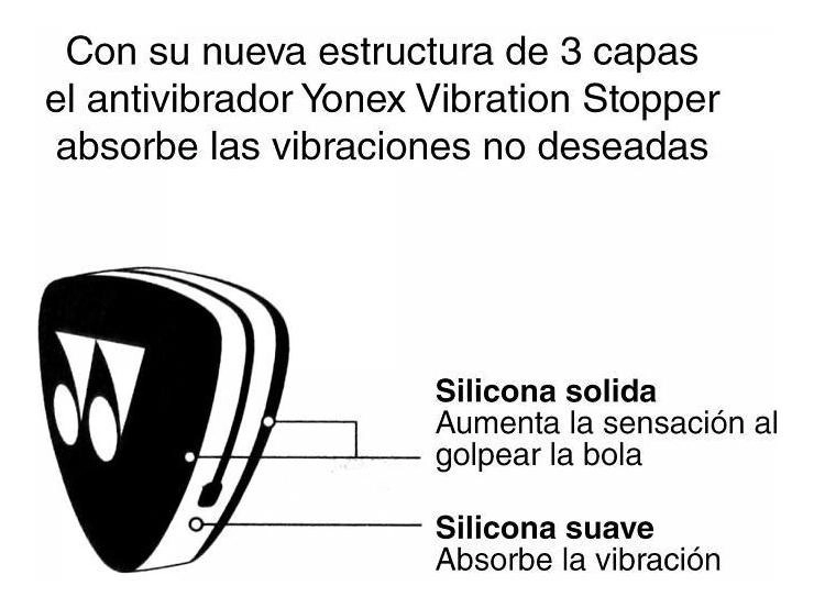 ANTIVIBRADOR YONEX STOPPER NEGRO - 2