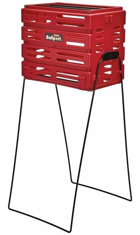 CANASTO RECOGE PELOTAS PLASTICO UNIQUE ROJO - 1