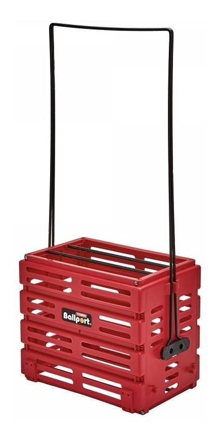 CANASTO RECOGE PELOTAS PLASTICO UNIQUE ROJO - 2