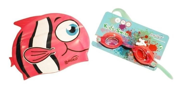 SET NATACION SAEKO JUNIOR FISH ROSA - 1