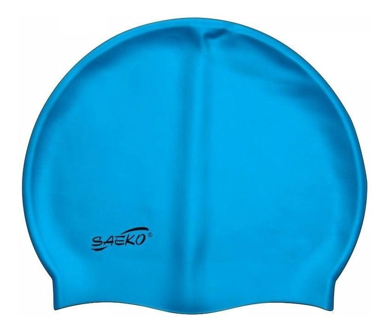 GORRA NATACION SILICONA SAEKO AZUL - 1