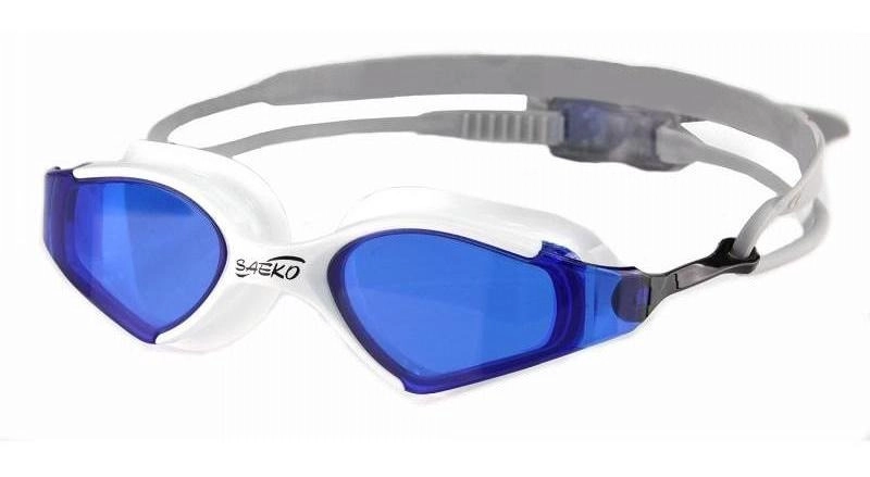 LENTES NATACION SAEKO S53 BLADE BLANCO/AZUL - 1