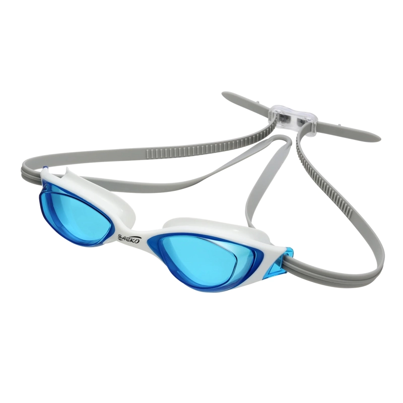 LENTES NATACION SAEKO S67 FALCON BLANCO/AZUL - 2