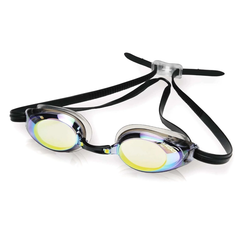 LENTES NATACION SAEKO S14 UV TURBO NEGRO - 1