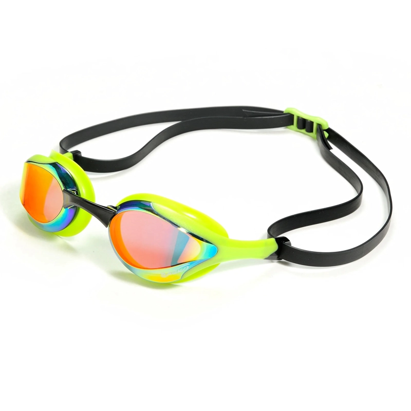 LENTES NATACION SAEKO S58 UV JET ESPEJADO VERDE - 1