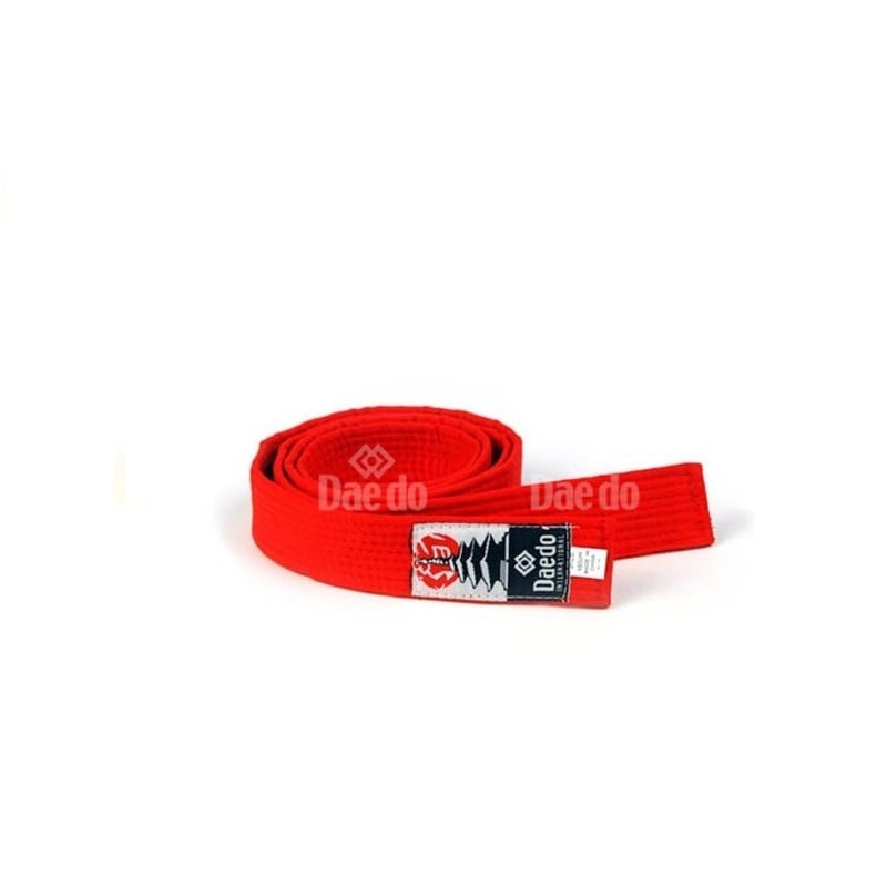 CINTURON ARTES MARCIALES DAEDO ALGODÓN ROJO 245 CMS. - 1