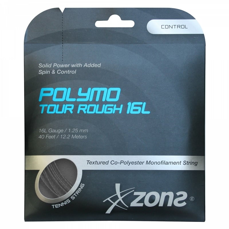 CUERDA TENIS ZONS POLYMO TOUR ROUGH 16L/1.25MM SILVER 12 - 1