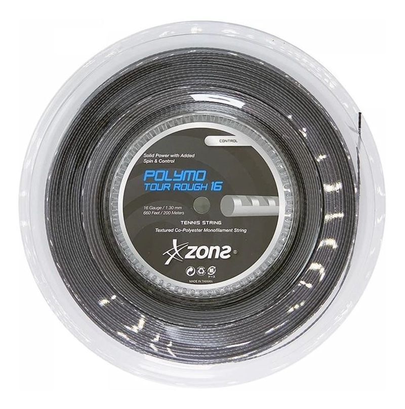 CUERDA DE TENIS ZONS POLYMO TOUR ROUGH 16L/1.30MM PLATA 200 - 1