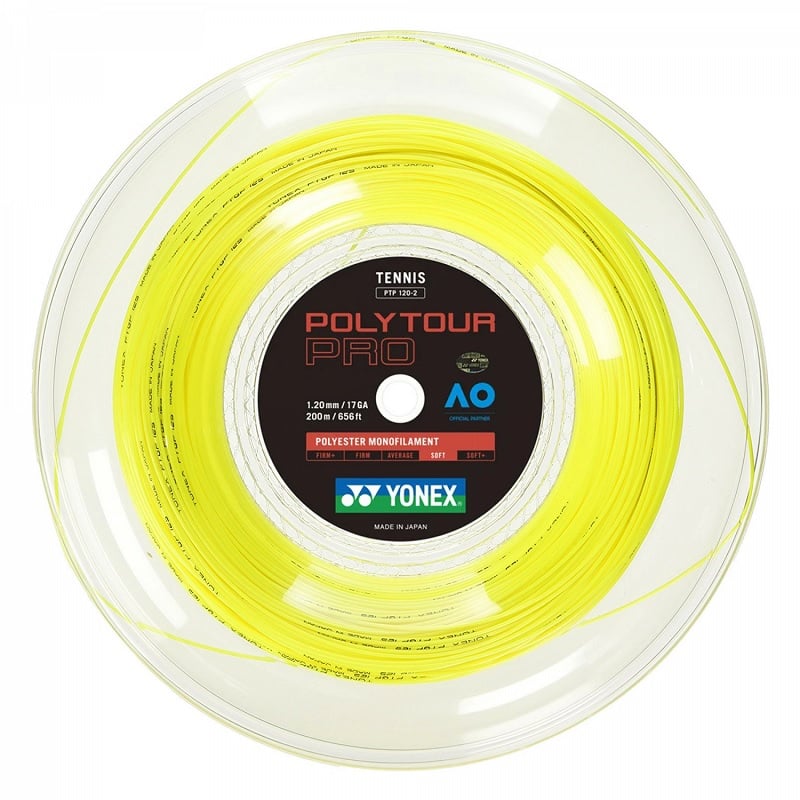CUERDA TENIS YONEX POLY TOUR PRO 17L/1.20MM AMARILLA 200 - 1
