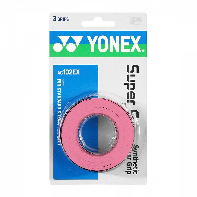 OVERGRIP TENIS YONEX POLIURETANO SUPER GRAP ROSA X3 - 1