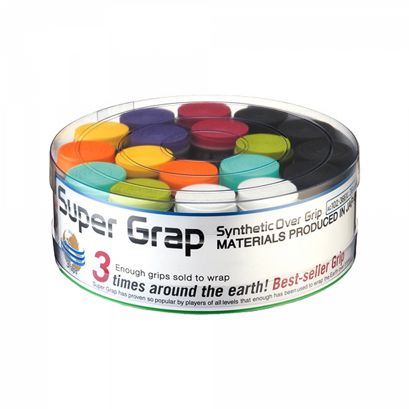 GRIP TENIS YONEX POLIURETANO SUPER GRAP MULTICOLOR JARRO X36 - 1