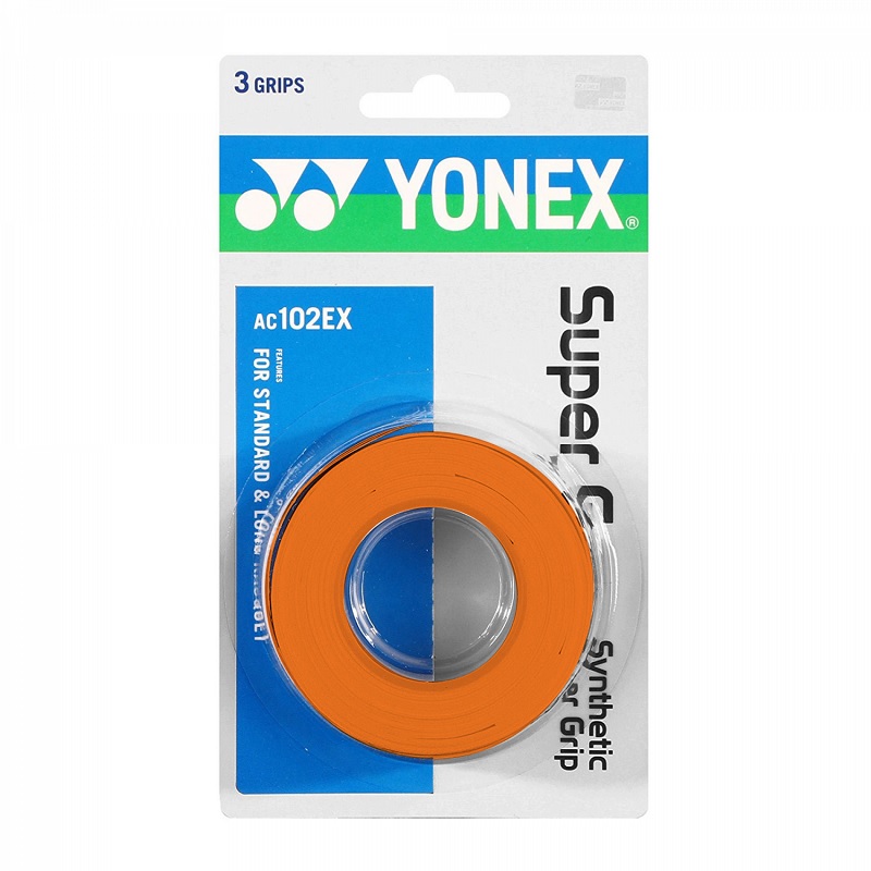 OVERGRIP TENIS YONEX POLIURETANO SUPER GRAP NARANJO X3 - 1
