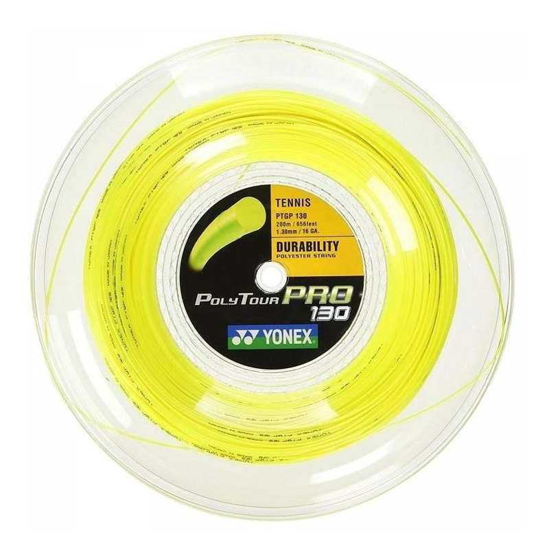 CUERDA DE TENIS YONEX POLYTOUR PRO 16L/1.30MM AMARILLA 200 M - 1
