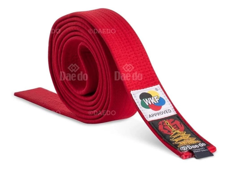CINTURON KARATE DAEDO WKF ROJO 310 CMS. - 1