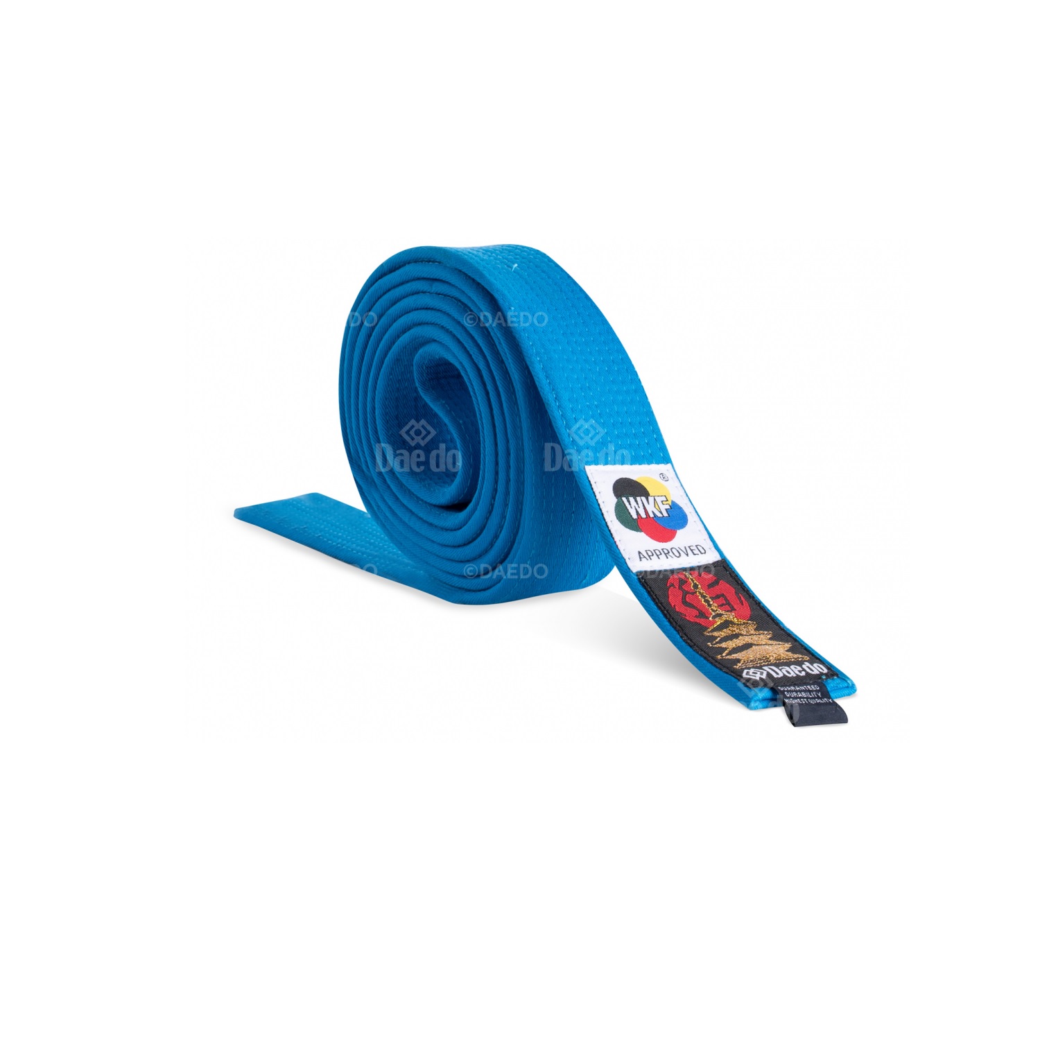 CINTURON KARATE DAEDO ALGODÓN WKF AZUL 310 CMS. - 1
