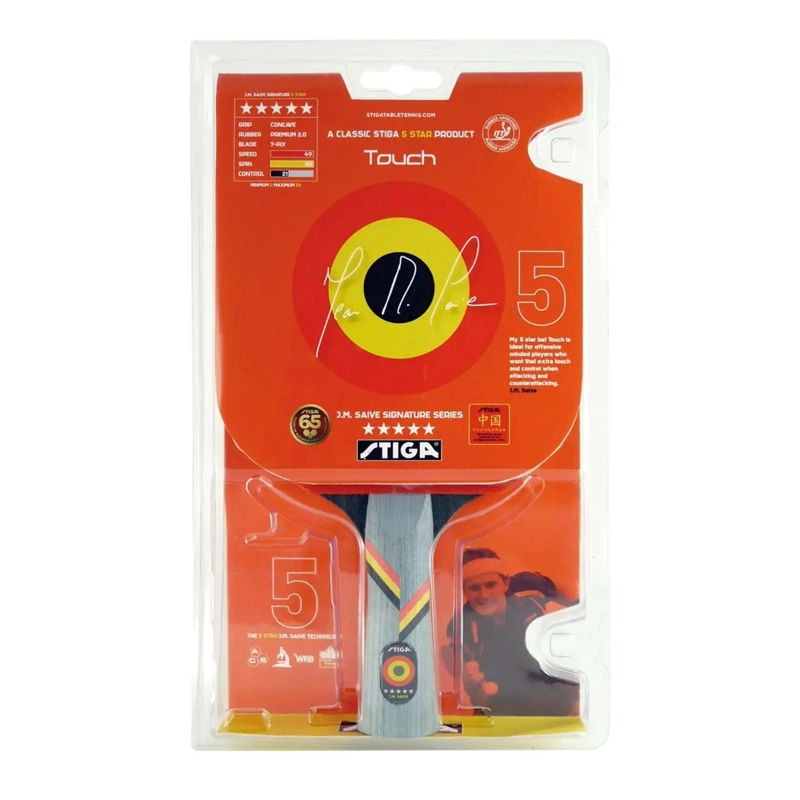 PALETA TENIS DE MESA STIGA JMS TOUCH 5 ESTRELLAS - 1