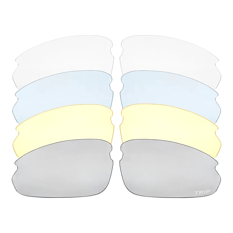 LENTES BICI TRIP FEMM 5 MICAS BLANCO/PURPURA - 4