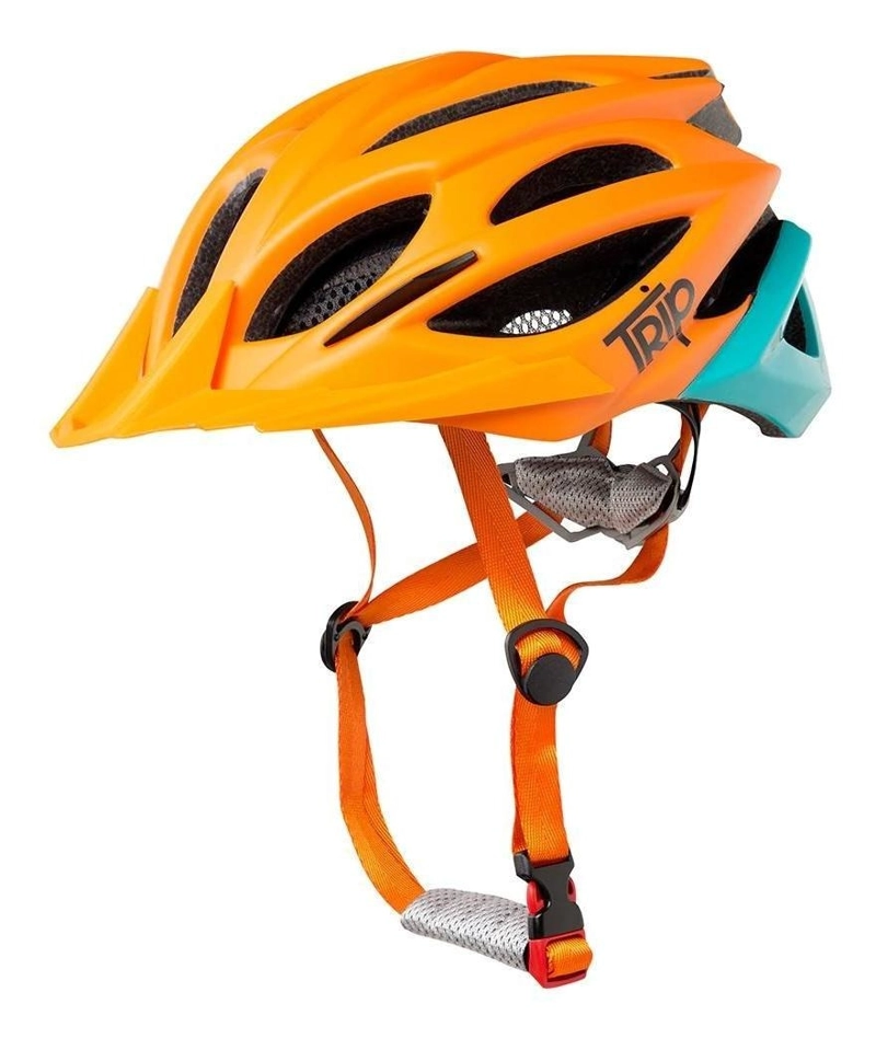 CASCO BICI TRIP MTB DELIRIUM NARANJO/AZUL - 1