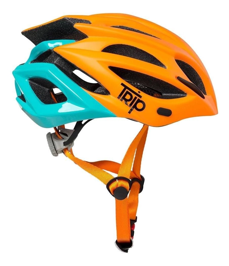 CASCO BICI TRIP MTB DELIRIUM NARANJO/AZUL - 3