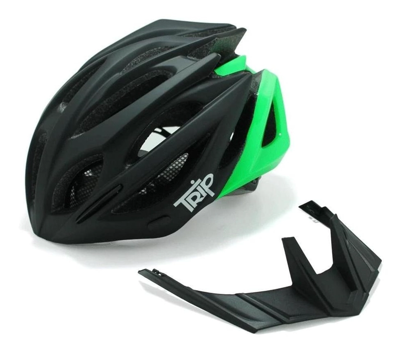 CASCO BICI TRIP MTB NEGRO/VERDE - 4