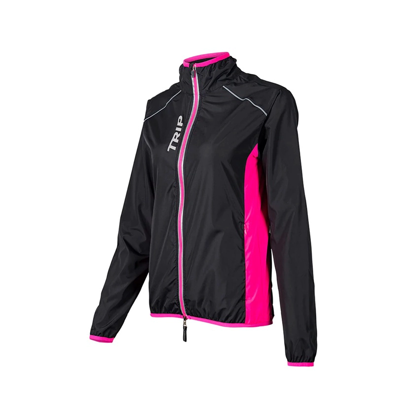 CORTAVIENTO BICI TRIP BLACK/PINK - 1